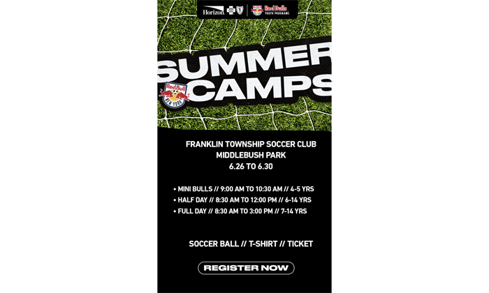 Red Bulls Summer Camp for Franklin Township Soccer Club!