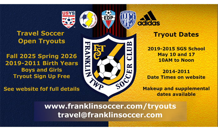 Travel Tryouts Registration Open